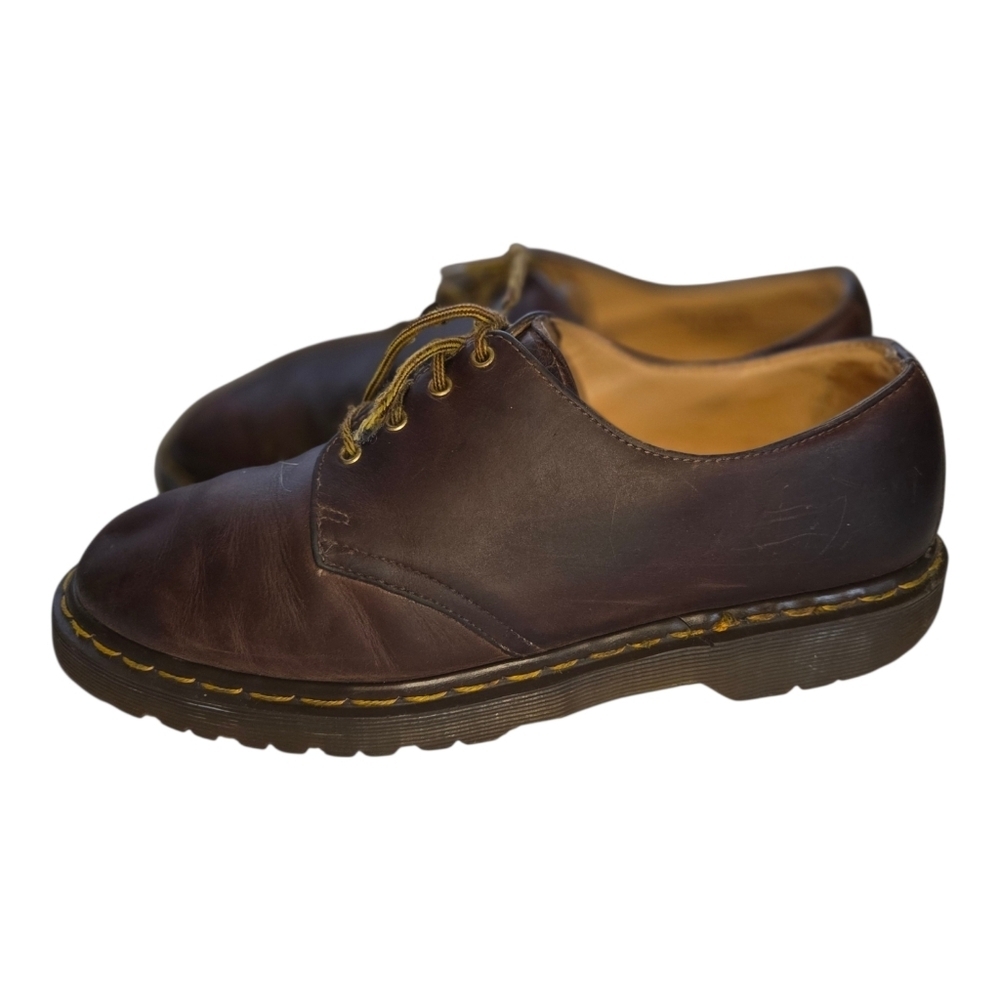 Dr. Martens vintage England brown derby Brown Leather Men's Shoes